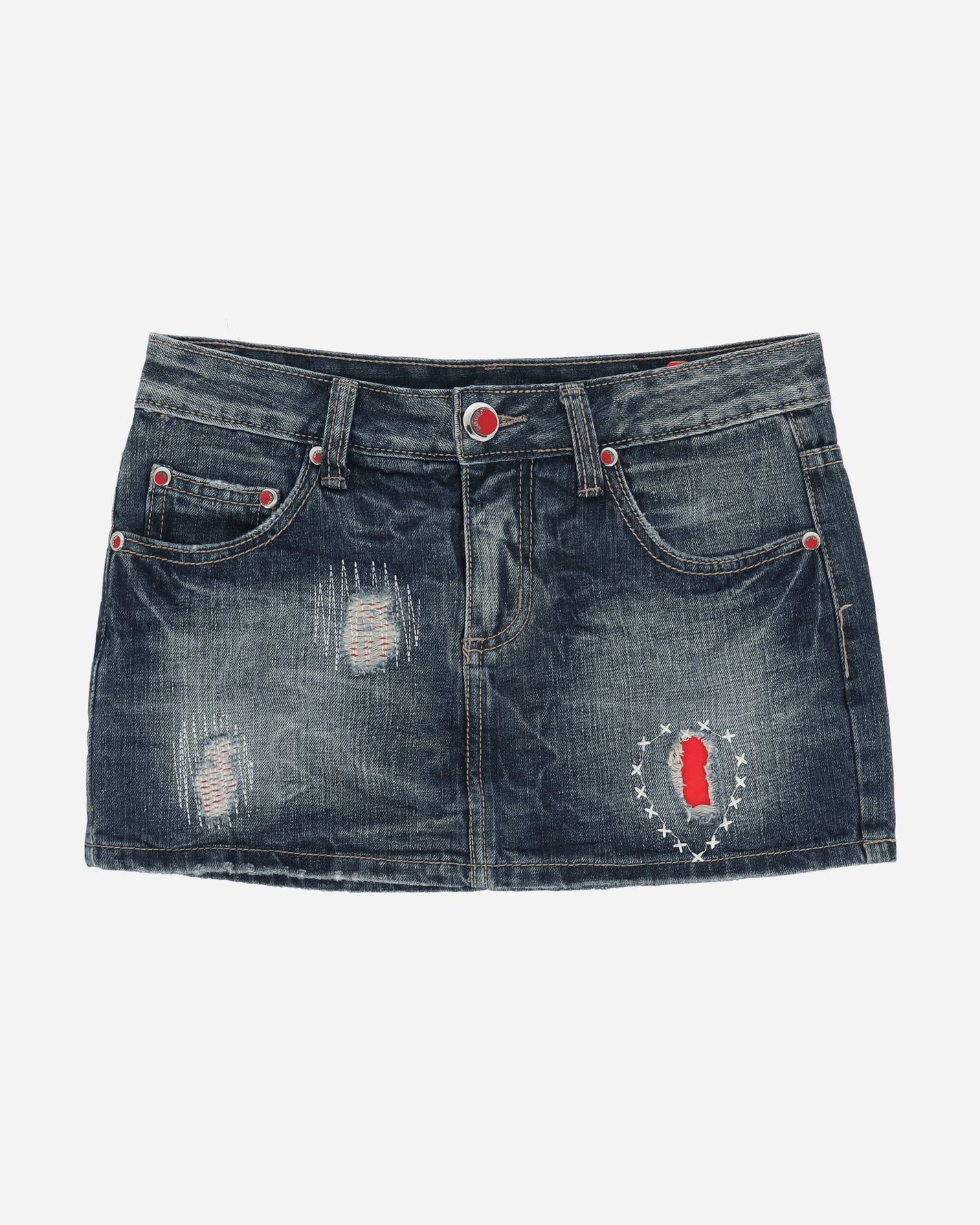 Pezze Vintage Wmns Denim Mini Skirt From The 00S Blue Skirts Mini 0772413 1