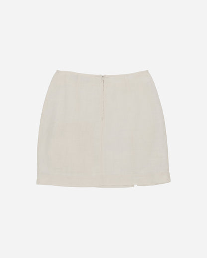 Pezze Vintage Wmns Krizia Linen Skirt White Skirts Mini 0772414 1