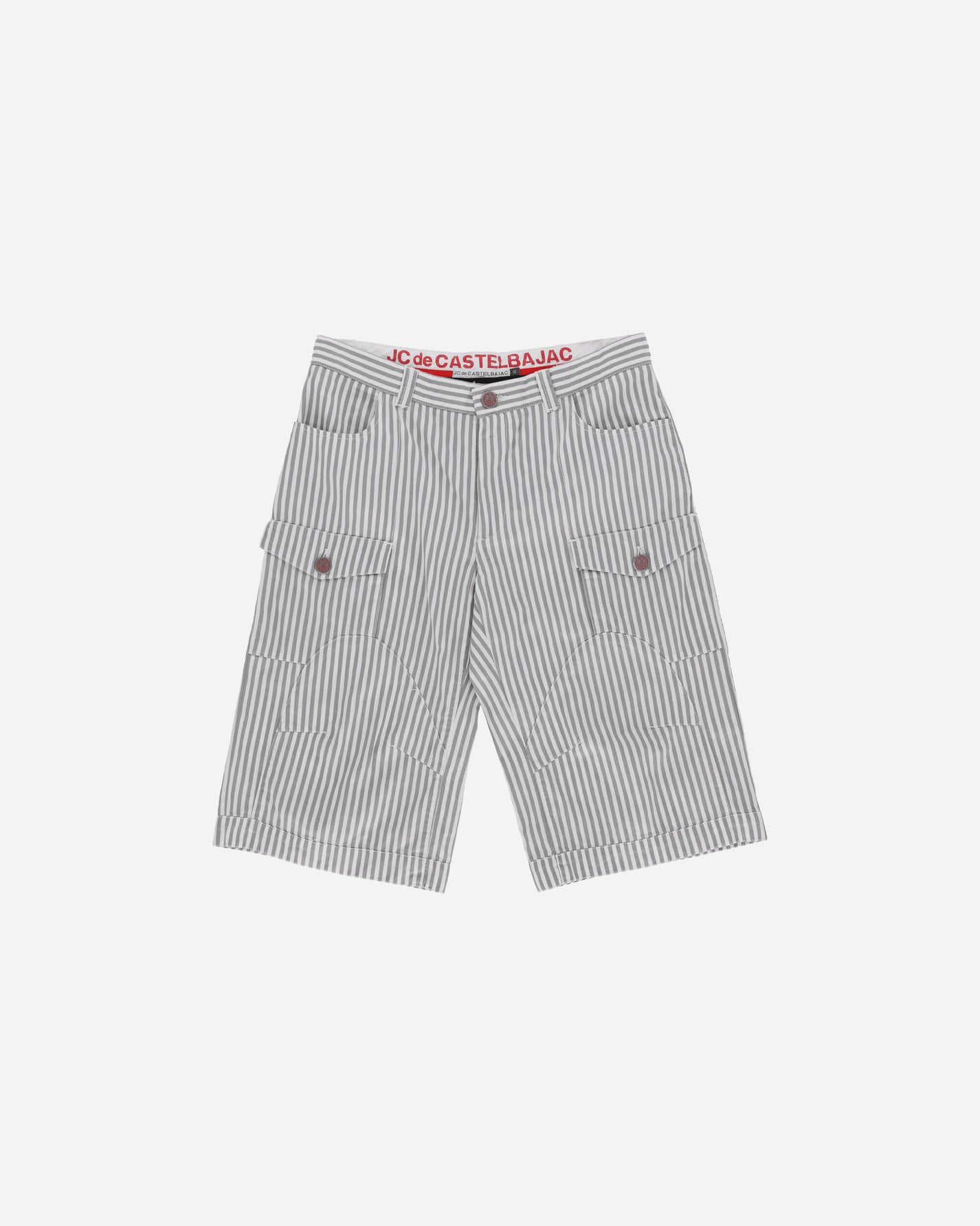 Pezze Vintage Jc De Castelbajac Striped Shorts White Shorts Short 572421 1
