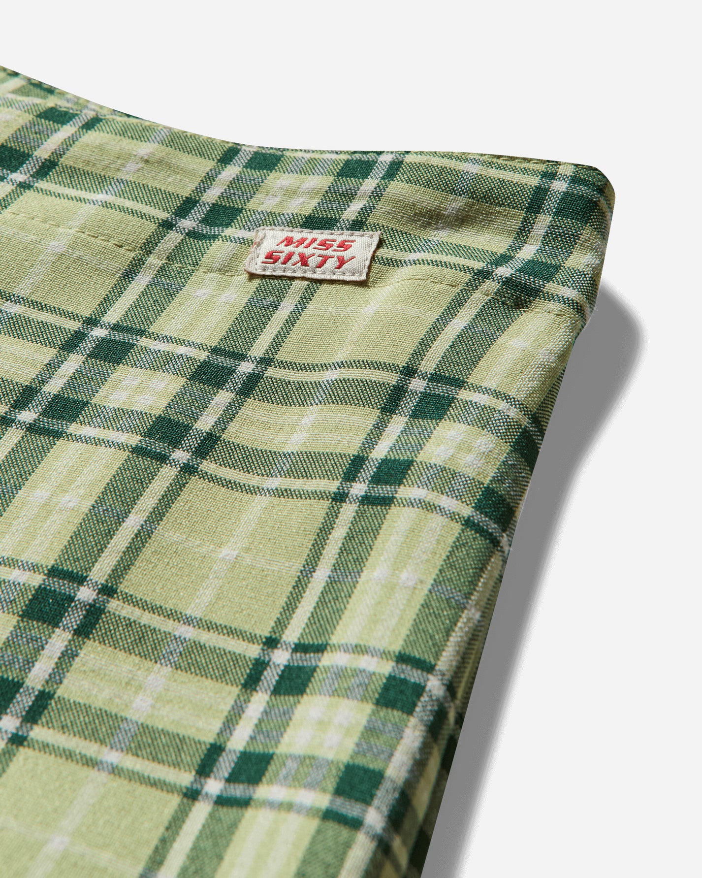 Pezze Vintage Wmns Miss Sixty Checked Green Trousers Green Pants Trousers 067241 1