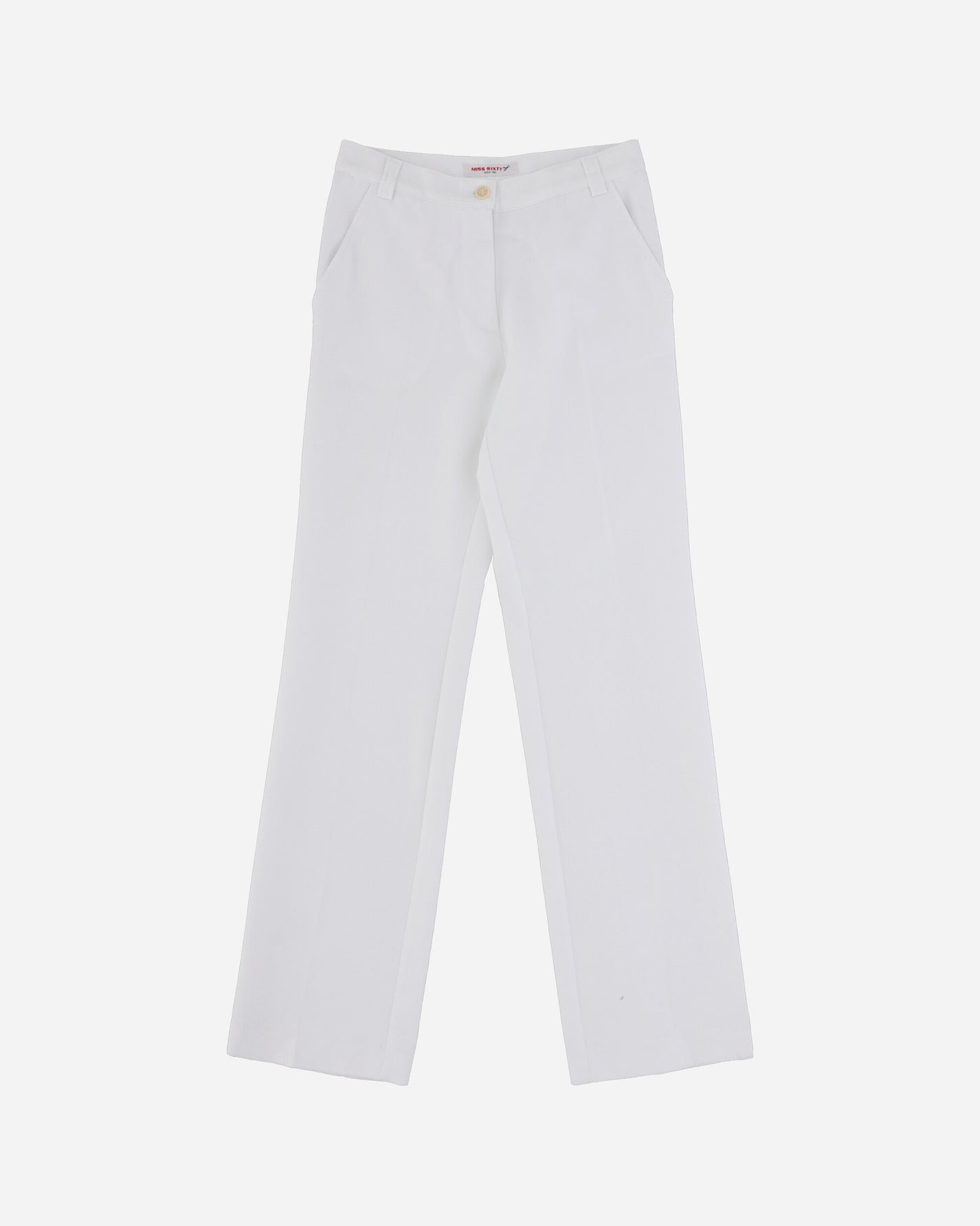 Pezze Vintage Wmns Miss Sixty Deadstock White Trousers White Pants Trousers 0672434 1
