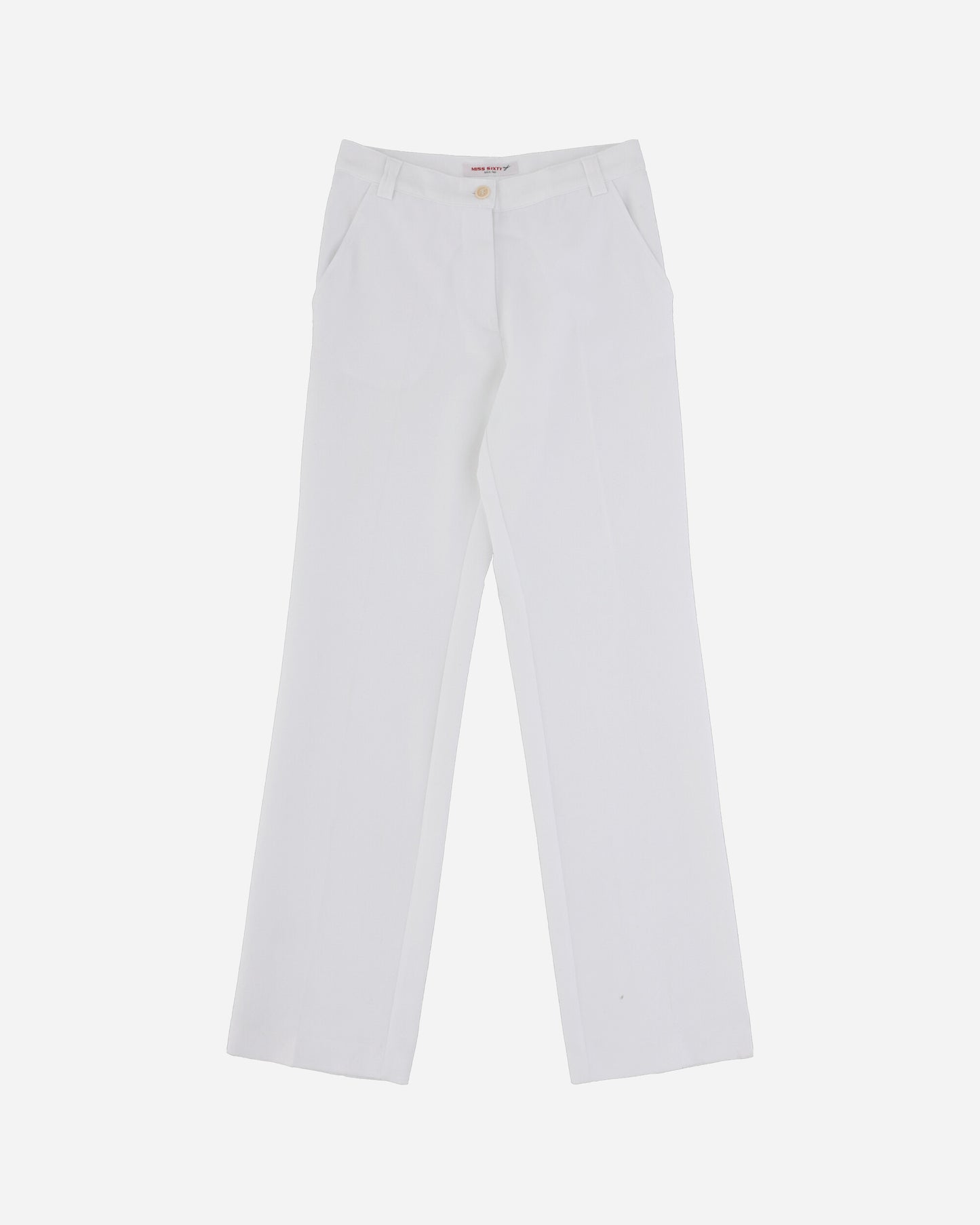 Pezze Vintage Wmns Miss Sixty Deadstock White Trousers White Pants Trousers 0672434 1