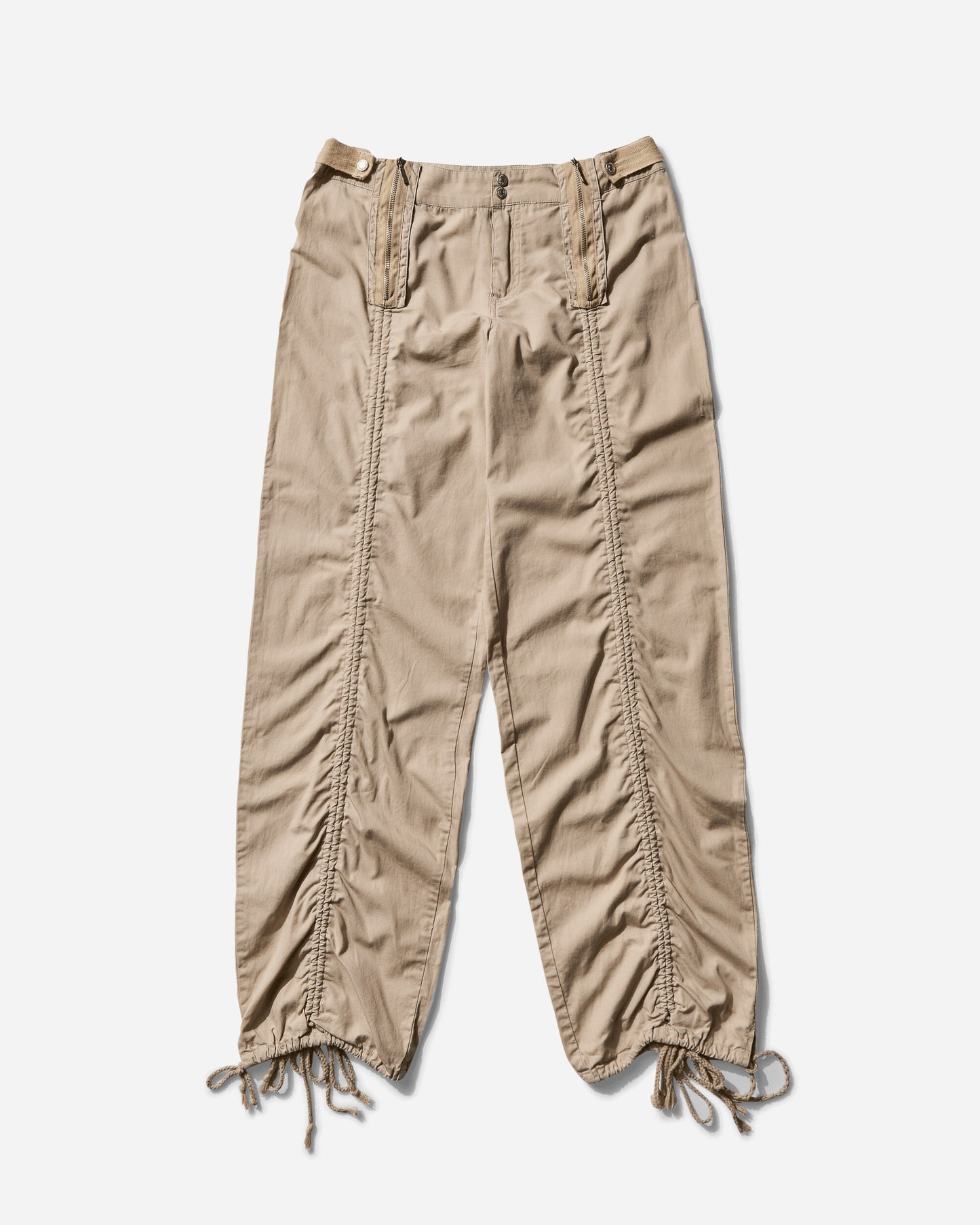 Pezze Vintage Wmns Morgan Cotton Beige Trousers Beige Pants Trousers 0672423 1