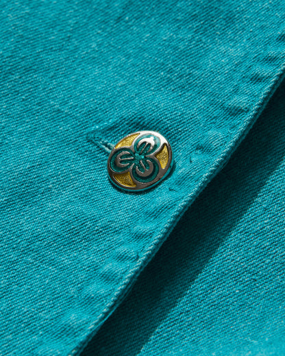 Pezze Vintage Wmns Top Vest With Buckles On The Sides Blue Coats and Jackets Vests 0172422 1