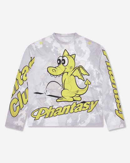 Phantasy Club Halcyon LS Mesh Top Dragon White T-Shirts Top WBMW074JY41 WTH0001