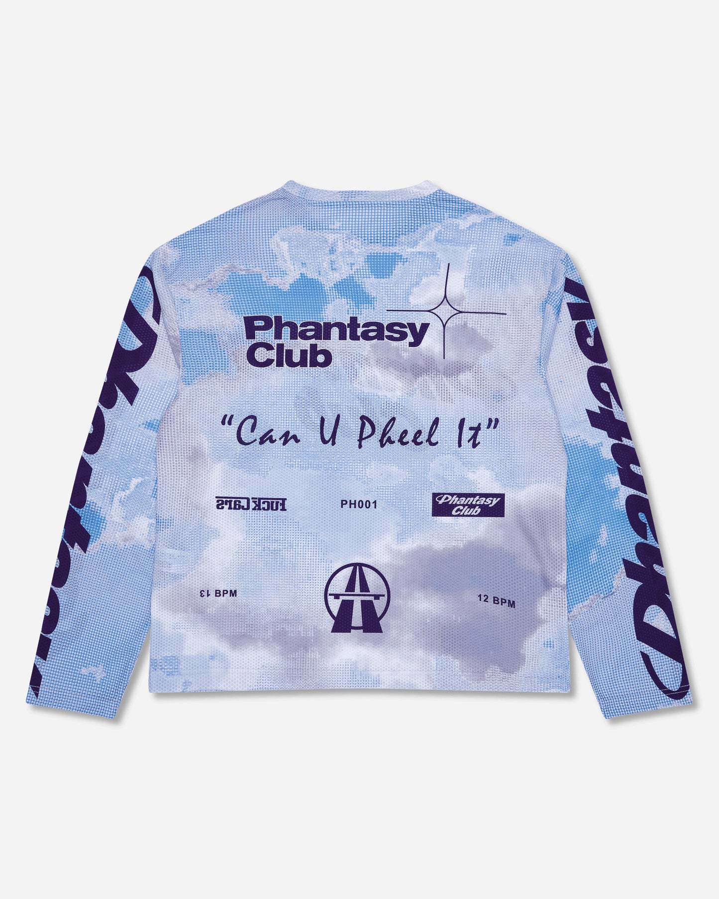 Phantasy Club Halcyon LS Mesh Top Sky Light Blue T-Shirts Top WBMW075JY42 BLU0004
