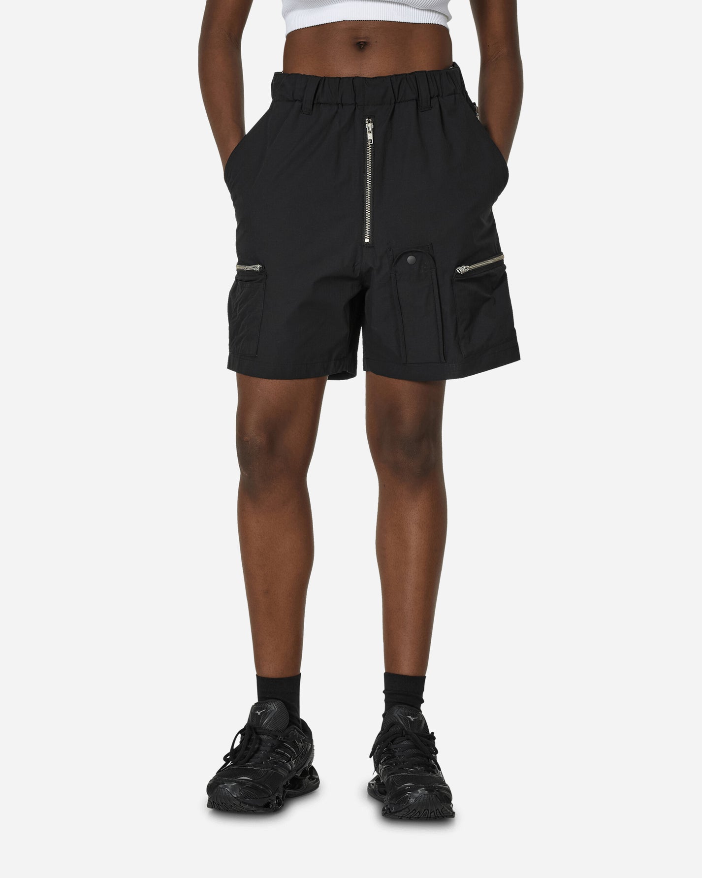 Phingerin Pockets Shorts Black Shorts Cargo Short PD-241-SBT-011 B