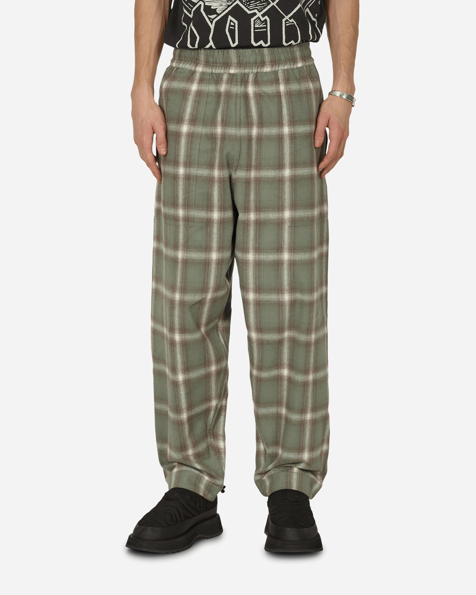 Nel Ombre Night Pants Grey Plaid