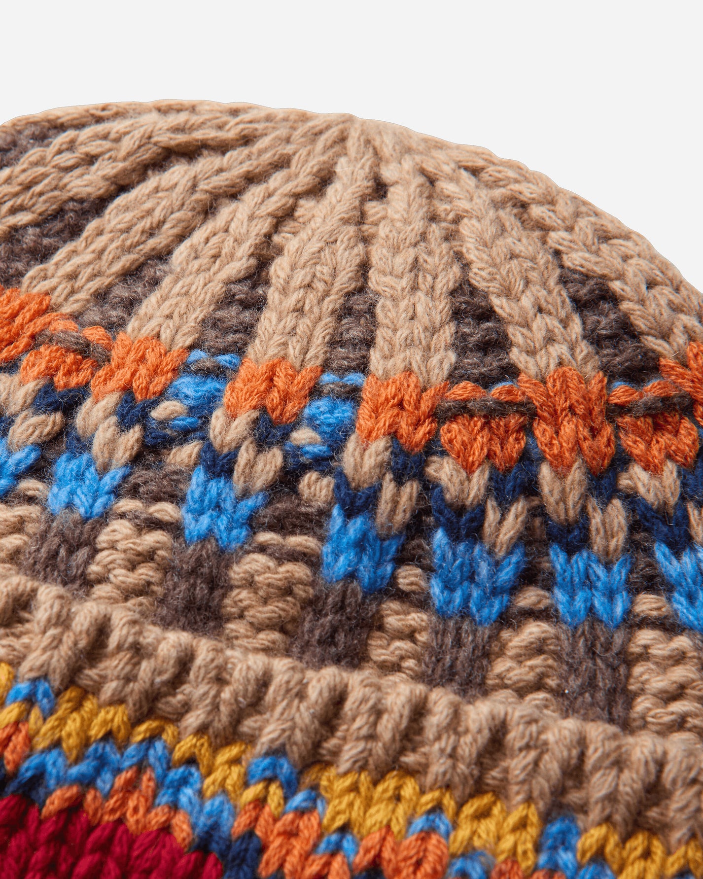 Polo Ralph Lauren Geo Rib Bni Hat Tan Multi Hats Beanies 449P20268001 TANMULTI
