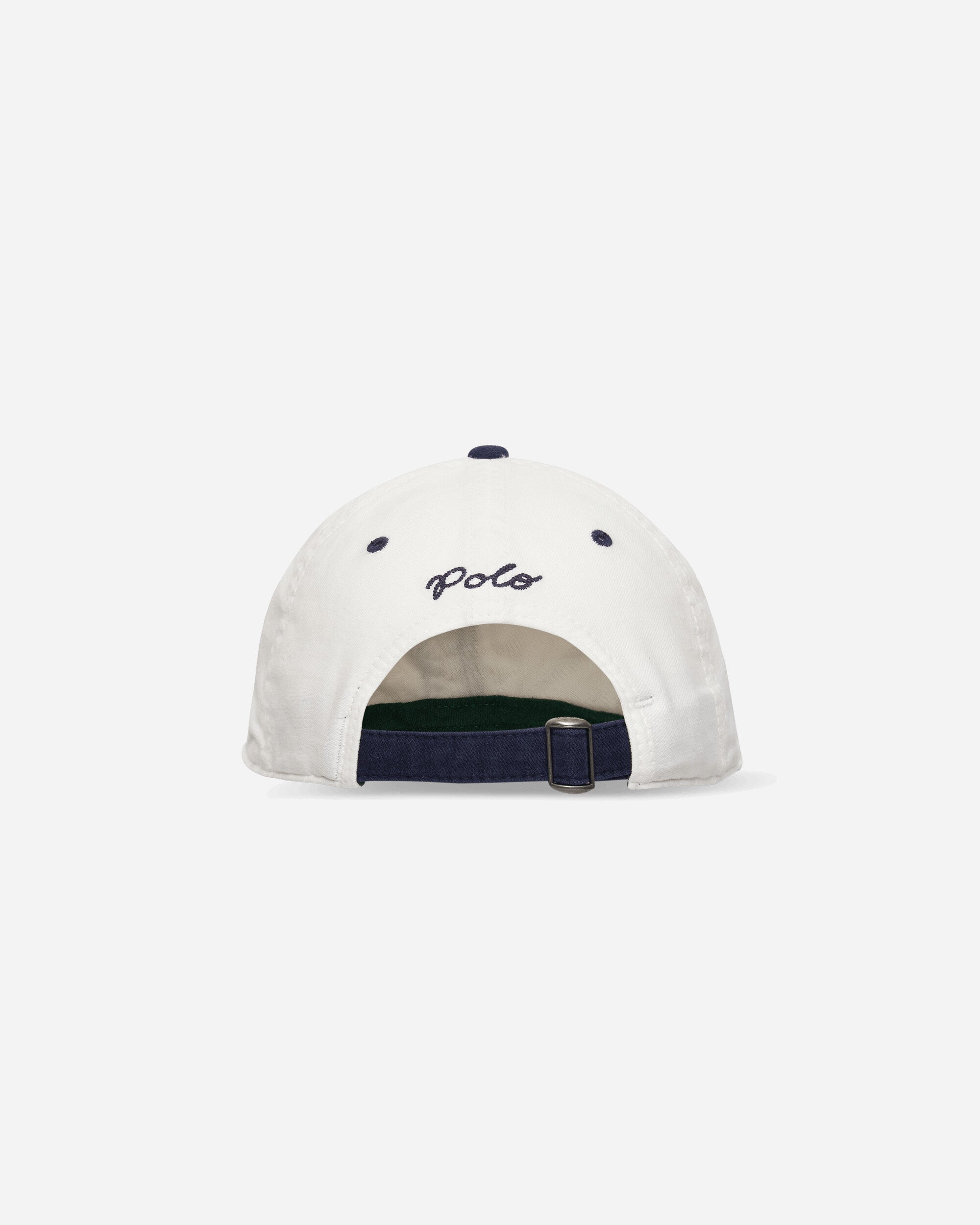 Polo Ralph Lauren Auth Bball H Cap Hat White/Navy Hats Caps H-CAP-HAT WHTNVY