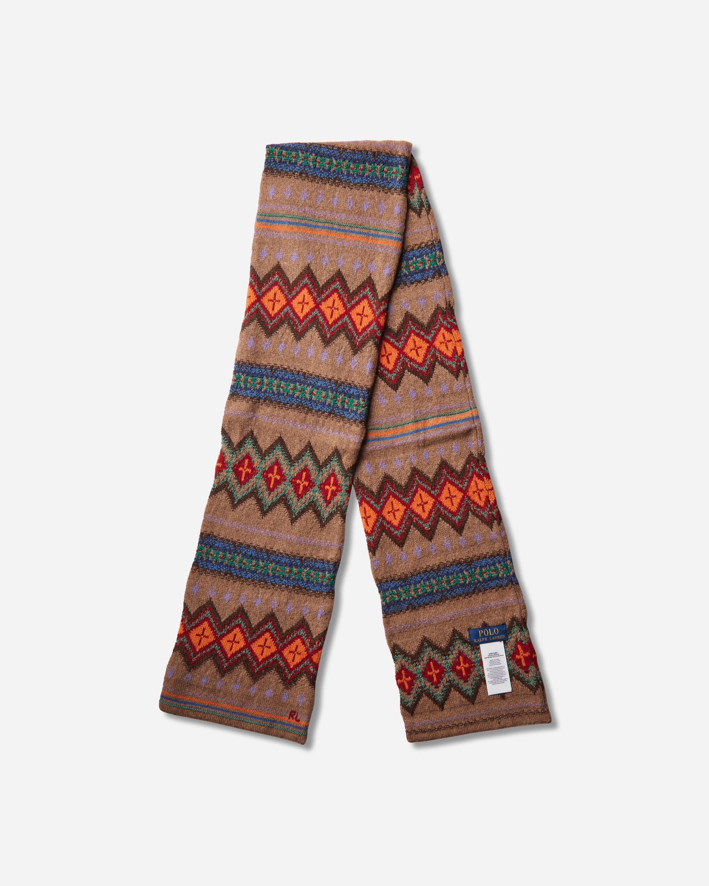 Polo Ralph Lauren Txt Geo Scf Scarf Natural Multi Gloves and Scarves Scarves and Warmneck 449P20252001 NATMULTI