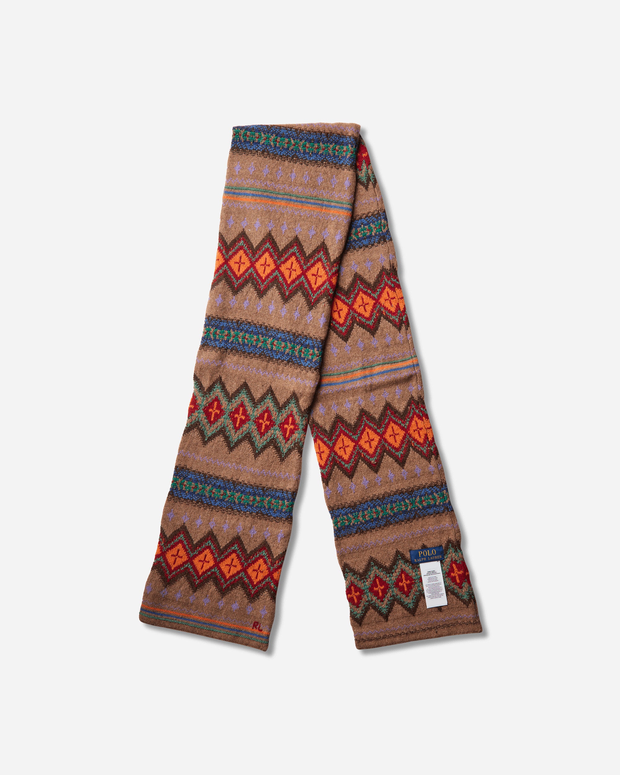 Polo Ralph Lauren Txt Geo Scf Scarf Natural Multi Gloves and Scarves Scarves and Warmneck 449P20252001 NATMULTI