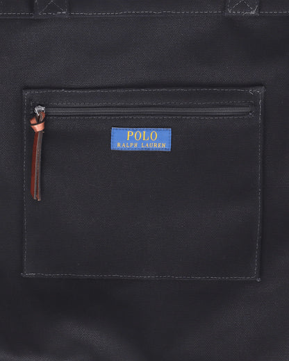 Polo Ralph Lauren Logo Tote Tote Large Black Bags and Backpacks Tote Bags 405P16989002 BLACK