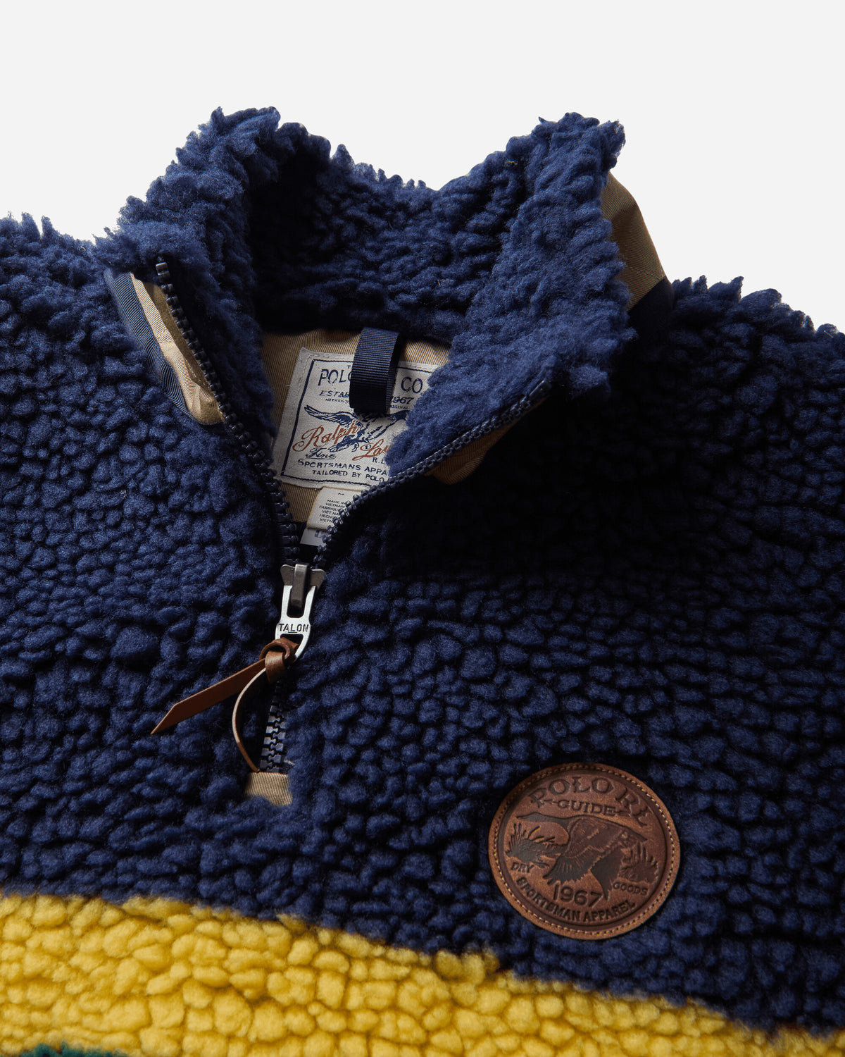 Polo Ralph Lauren Knit Pullover Sweatshirt Cruise Navy Multi Sweatshirts Crewneck 710B26320001 CRSNVYMULTI