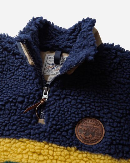 Polo Ralph Lauren Knit Pullover Sweatshirt Cruise Navy Multi Sweatshirts Crewneck 710B26320001 CRSNVYMULTI