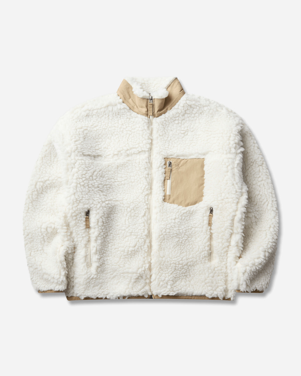 Polo Ralph Lauren Knit Full Zip Pullover Clubhouse Cream Sweatshirts Fleece 710B26088002 CLBHSCRM