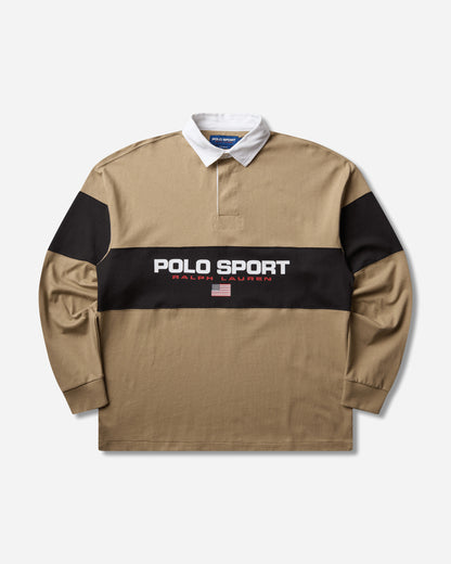 Polo Ralph Lauren Knit Rugby Pullover Rl Khaki/Black Boot T-Shirts Polo REF! RL KHAKI