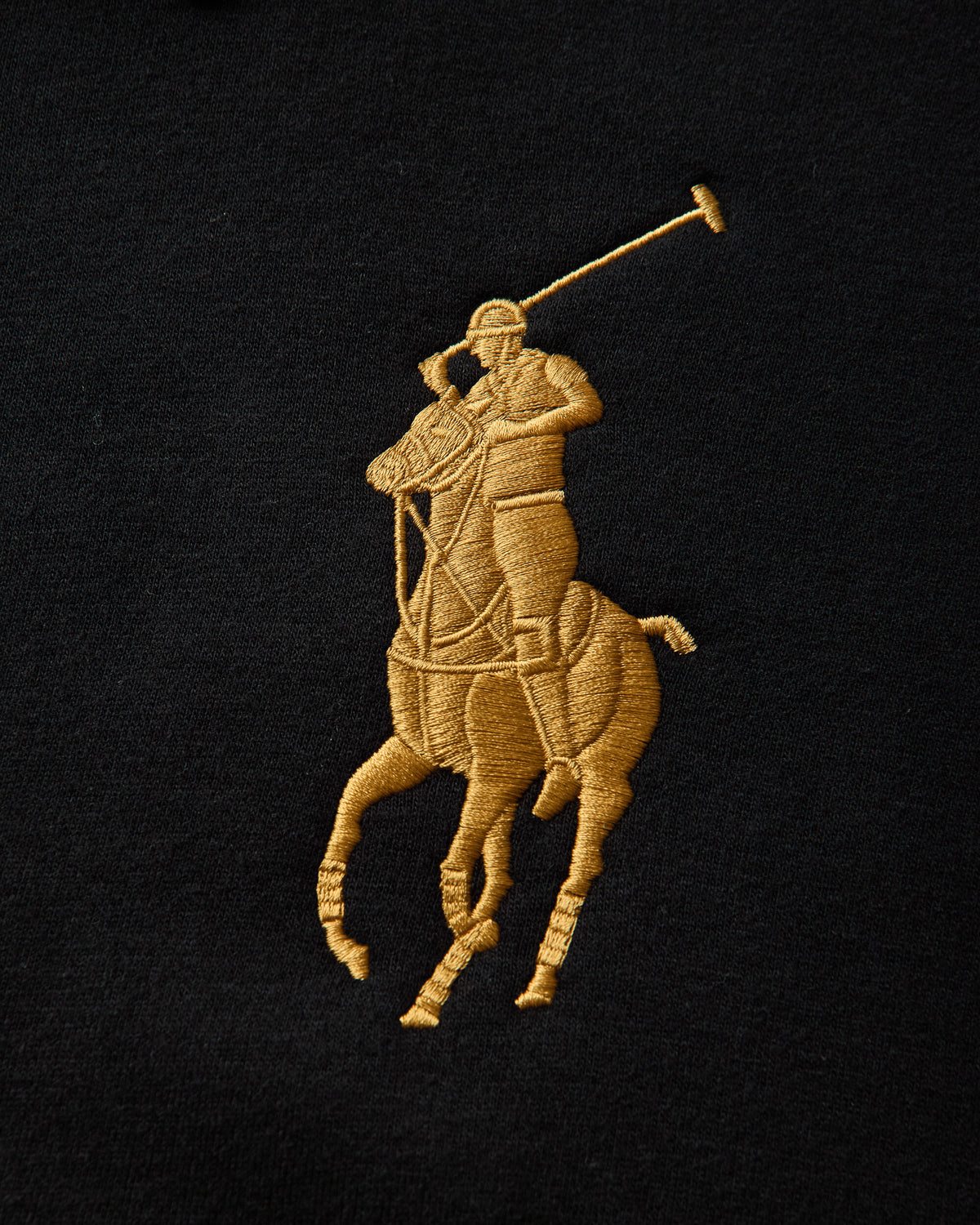 Polo Ralph Lauren Knit Rugby Sweatshirt Polo Black T-Shirts Polo 710B28609001 POLOBLACK