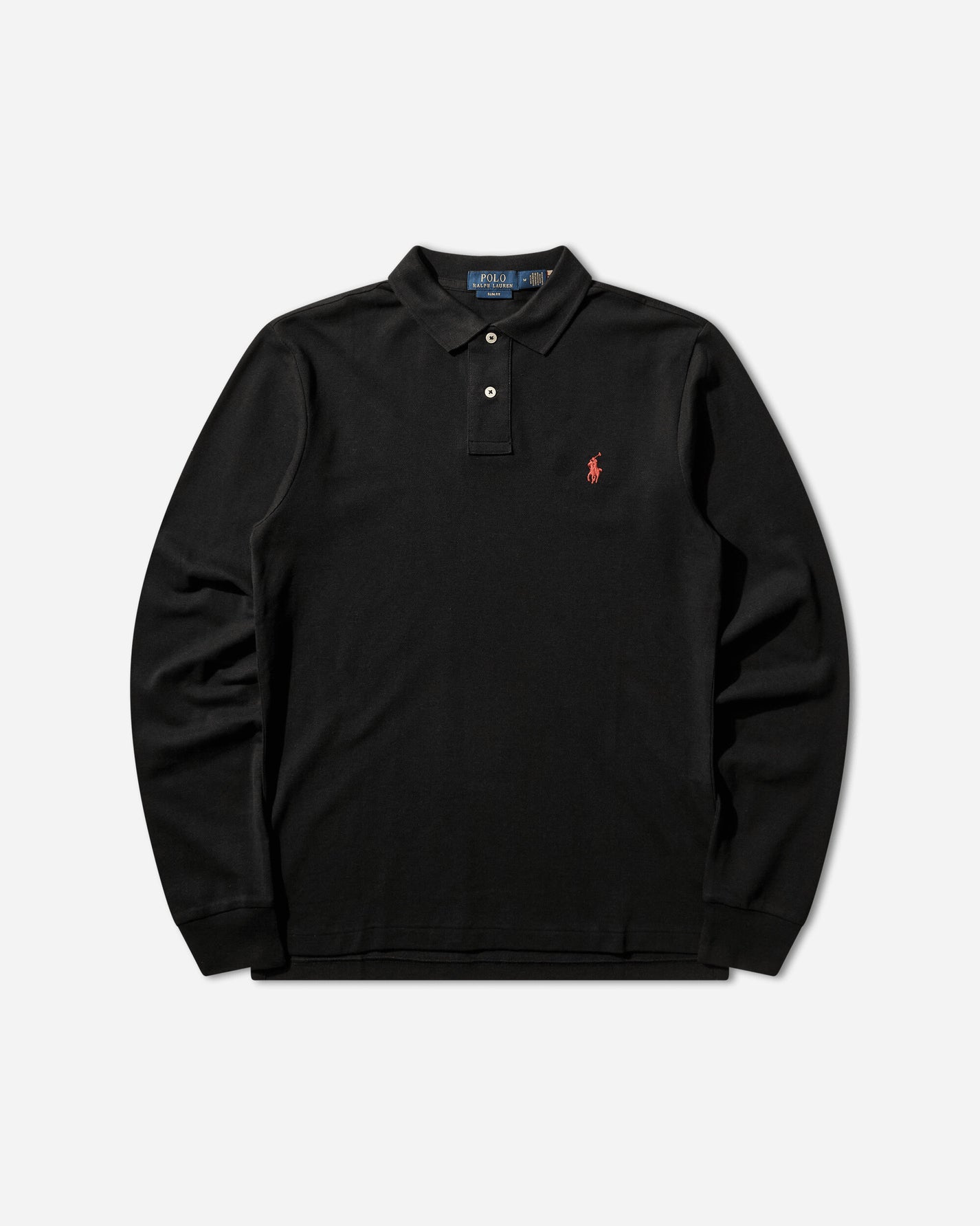Polo Ralph Lauren Lskcslimm2 Long Sleeve 20 1 Mesh Black T-Shirts Polo LSKCSLIMM2 BLK