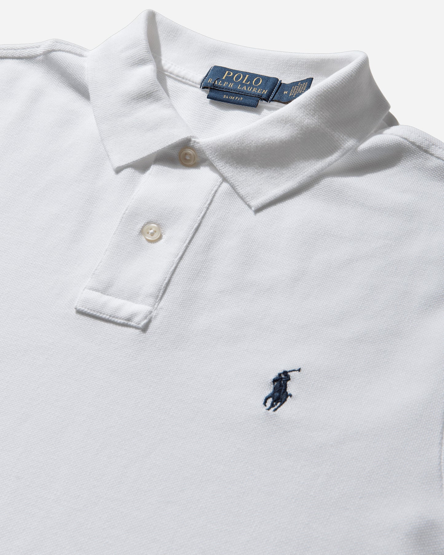 Polo Ralph Lauren Ss Slim Fit Short Sleeve 20 1 Mesh White T-Shirts Polo SS-SLIM-FIT WHT