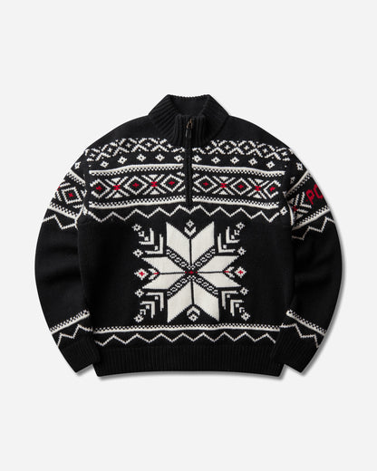 Polo Ralph Lauren Sweater Half Zip Black Combo Knitwears Sweaters 710B36075001 BLCKCMB