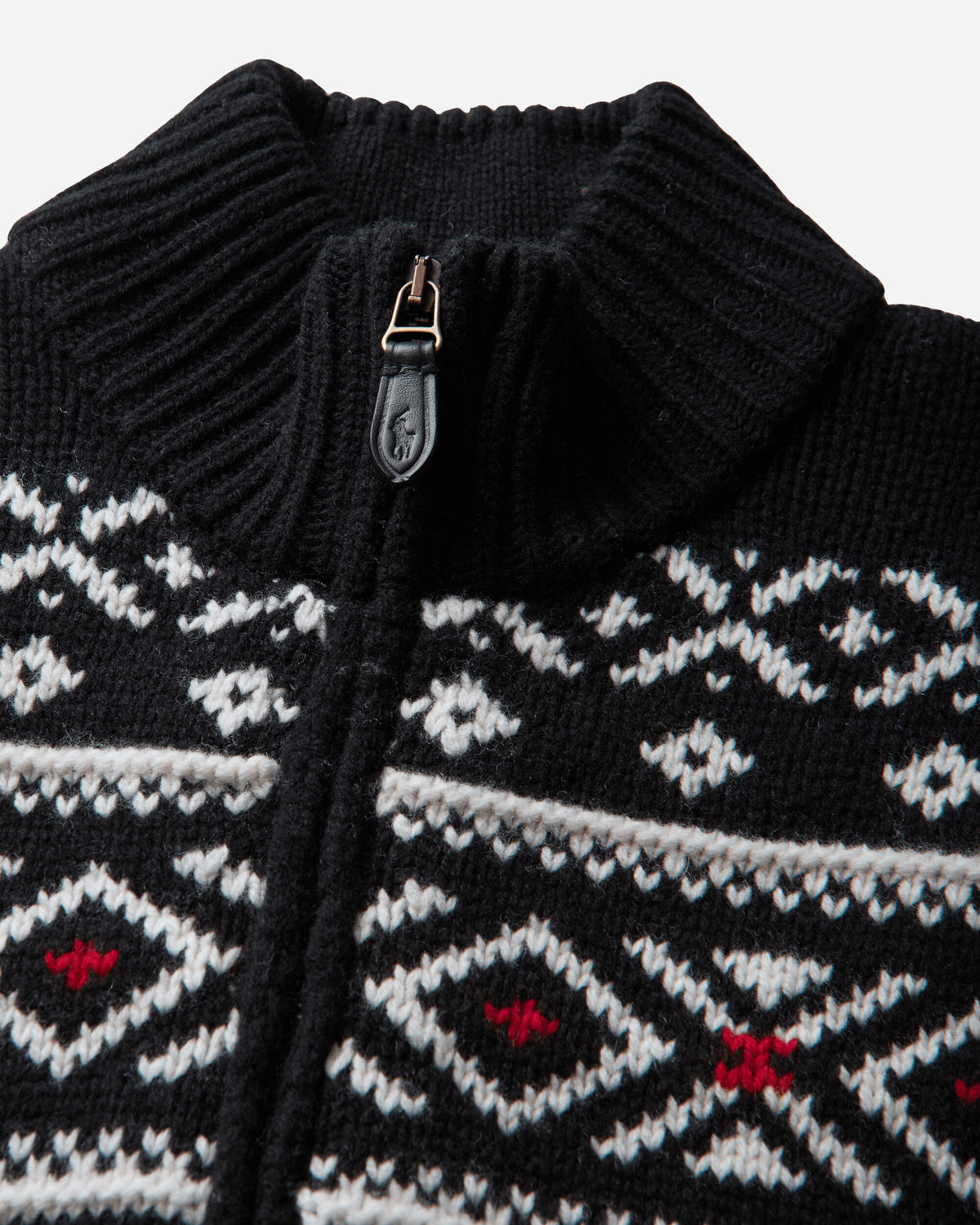 Polo Ralph Lauren Sweater Half Zip Black Combo Knitwears Sweaters 710B36075001 BLCKCMB
