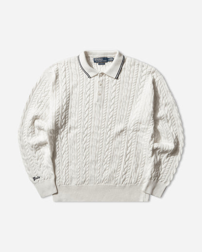 Polo Ralph Lauren Sweater Pullover Cotton Linen Blend Beige Knitwears Sweaters SWEATER-PULLOVER BEIGE