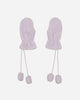 Priscavera Wmns Teddy Pm Pom Mittens Wisteria Gloves and Scarves Gloves 009022-146 WT