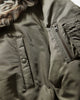 Protocol Index Exaggerated Shoulder Fur N2B Olive Coats and Jackets Bomber Jackets PI26SSMO01 OLIVE