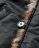 Protocol Index Exaggerated Shoulder Fur N2B Jacket Black Coats and Jackets Bomber Jackets PI25AWMO01 BLACK