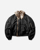 Protocol Index Exaggerated Shoulder Fur N2B Jacket Black Coats and Jackets Bomber Jackets PI25AWMO01 BLACK