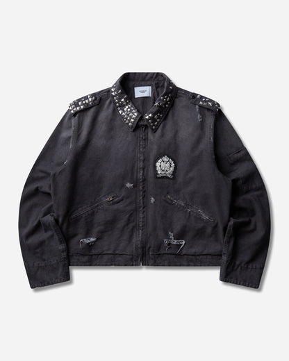 Protocol Index Studded Work Jacket Black Coats and Jackets Denim Jackets PI26FWMO07 BLACK