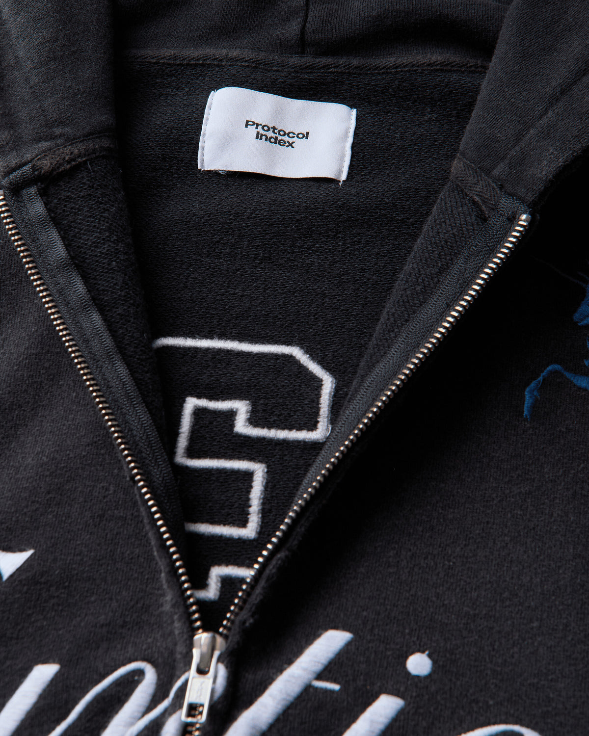 Protocol Index Cuntier Zip Hoodie Black Sweatshirts Hoodies PI26FWMH04 BLACK
