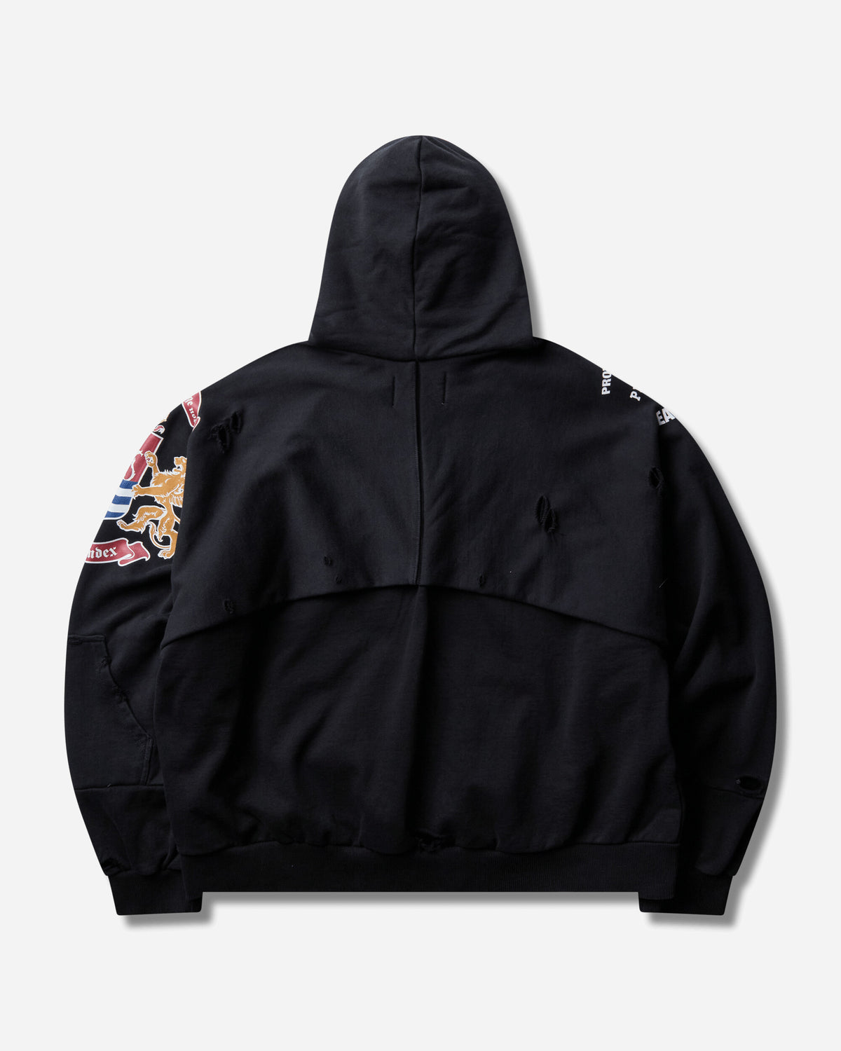 Protocol Index Folded Zip Hoodie London Black Sweatshirts Hoodies PI26FWMH05 BLACK