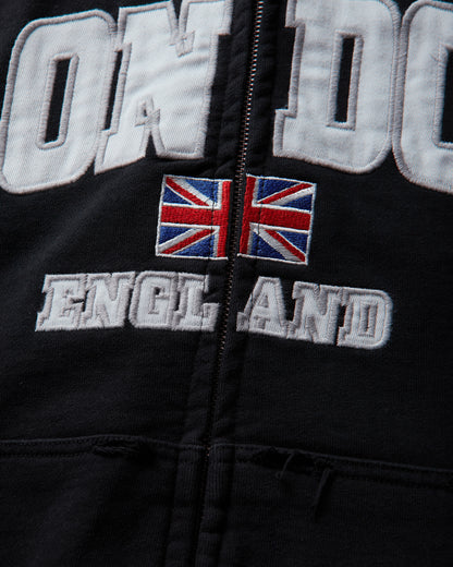Protocol Index Folded Zip Hoodie London Black Sweatshirts Hoodies PI26FWMH05 BLACK