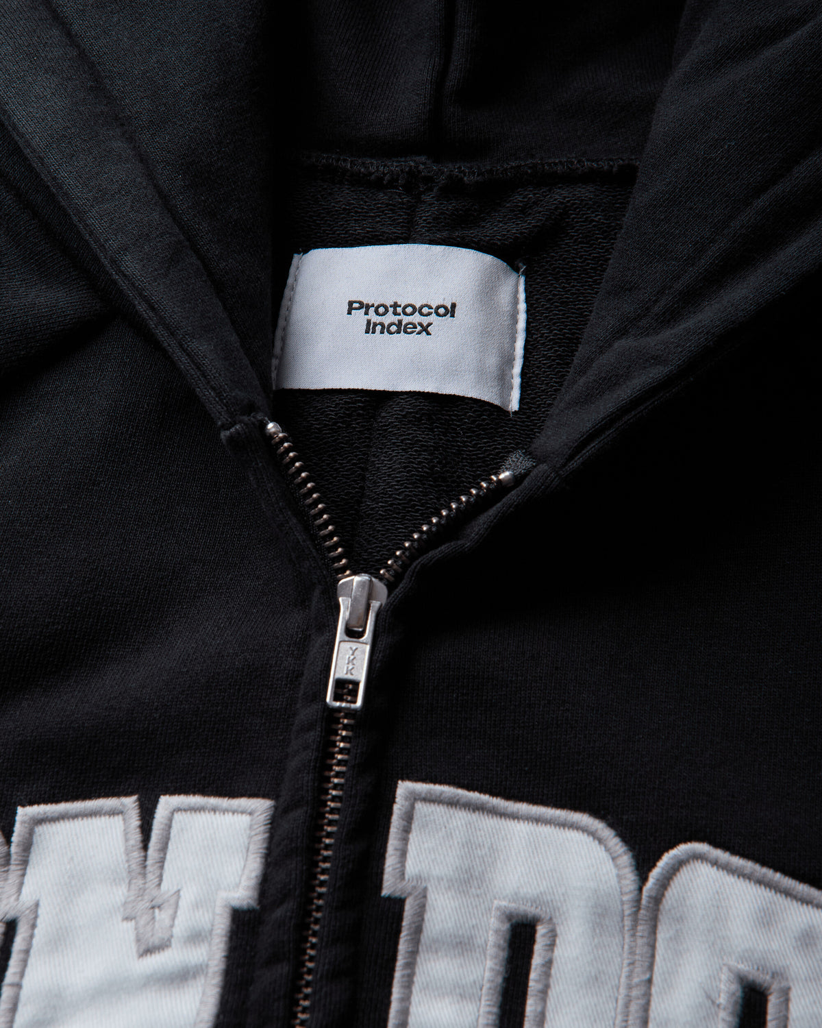 Protocol Index Folded Zip Hoodie London Black Sweatshirts Hoodies PI26FWMH05 BLACK