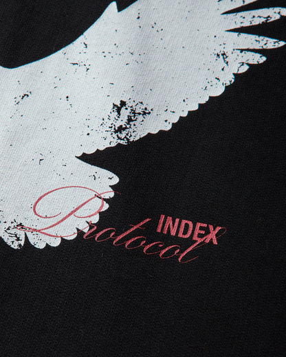 Protocol Index Glam Shoulder Zip Hoodie Black Sweatshirts Hoodies PI26FWMH01 BLACK