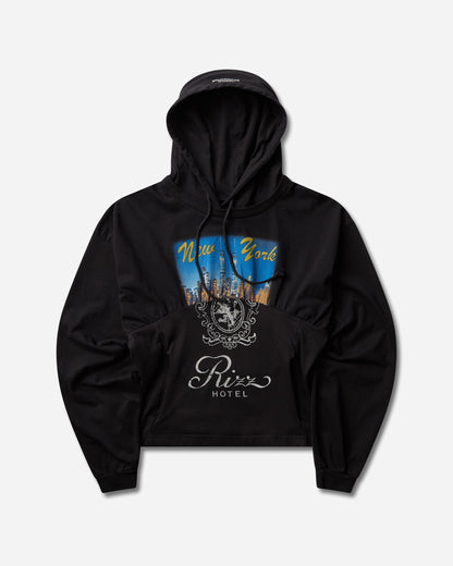 Protocol Index Reconstructed Hourglass Hoodie Black Sweatshirts Hoodies PI26SSMH01 BLACK