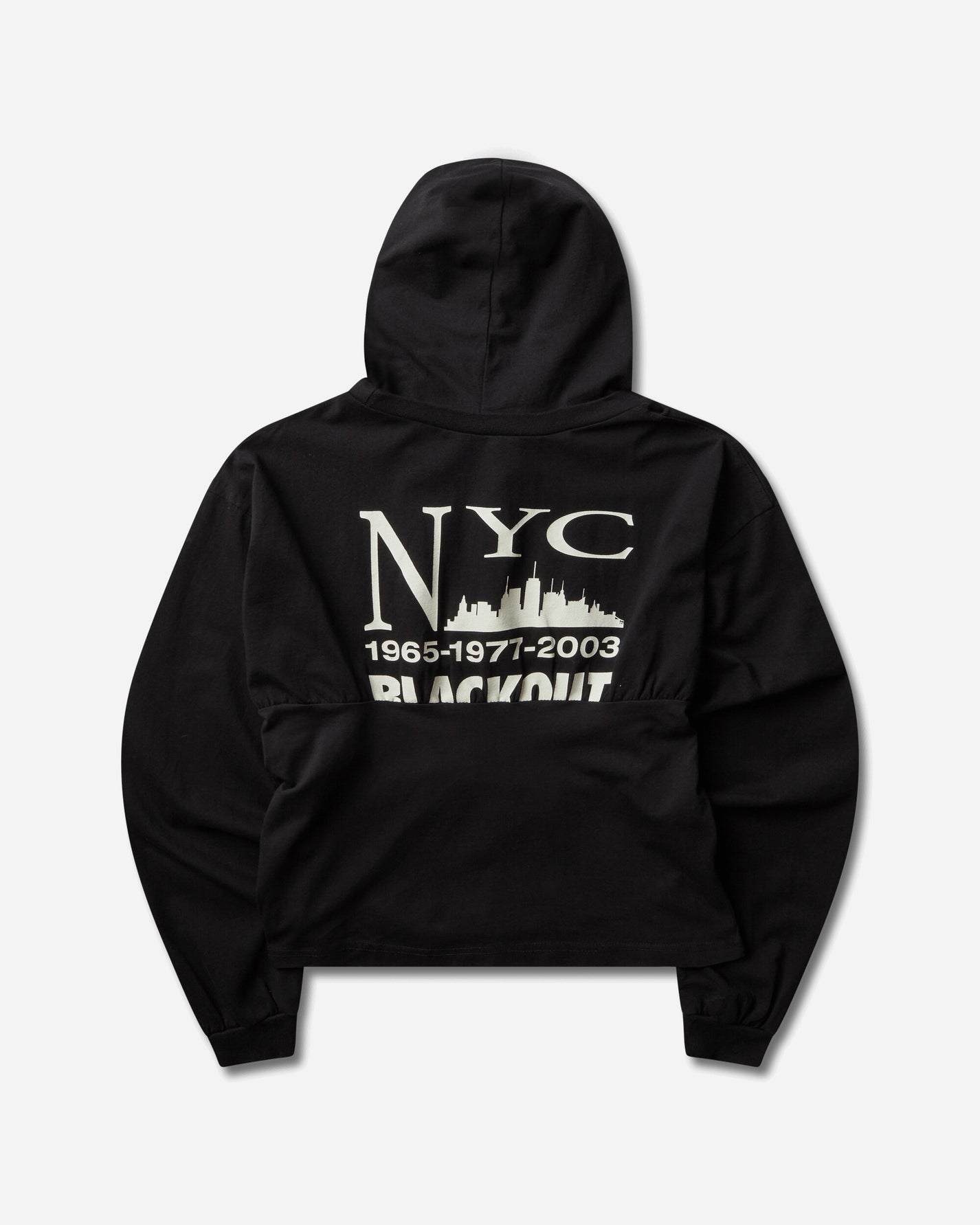 Protocol Index Reconstructed Hourglass Hoodie Black Sweatshirts Hoodies PI26SSMH01 BLACK