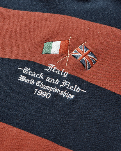 Protocol Index Stripe Polo Hoodie Red Sweatshirts Hoodies PI25AWMH05 RED