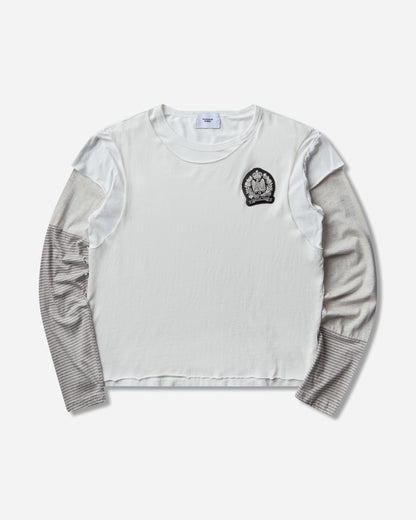 Protocol Index Layered Patch Long Sleeve Ivory T-Shirts Longsleeve PI26FWMT04 IVORY