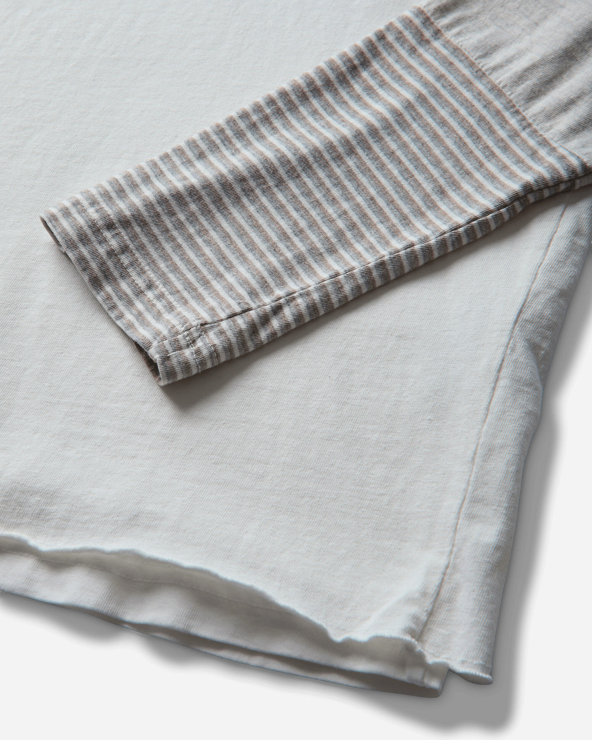 Protocol Index Layered Patch Long Sleeve Ivory T-Shirts Longsleeve PI26FWMT04 IVORY