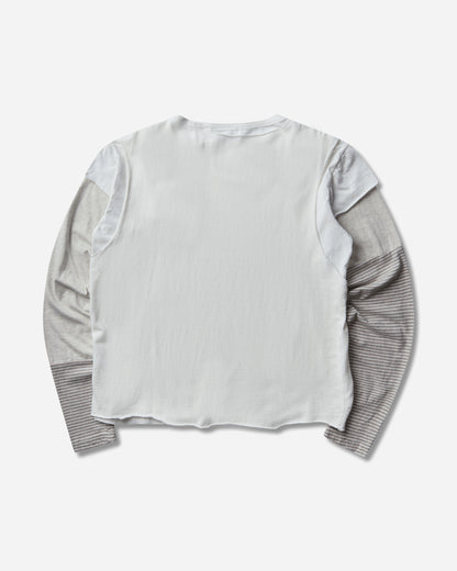 Protocol Index Layered Patch Long Sleeve Ivory T-Shirts Longsleeve PI26FWMT04 IVORY