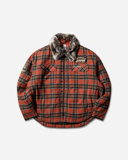 Protocol Index Fur Flannel Shirt Red Shirts Overshirt PI25AWMO05 RED