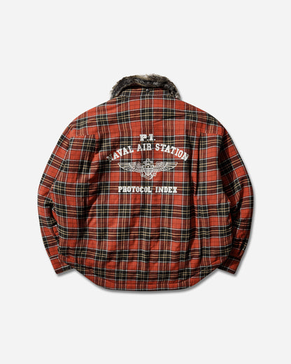 Protocol Index Fur Flannel Shirt Red Shirts Overshirt PI25AWMO05 RED