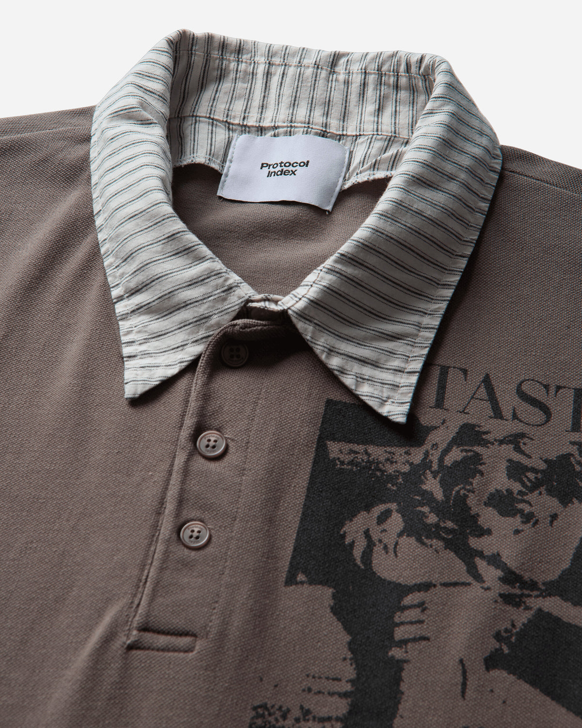 Protocol Index Layered Polo Shirt Taupe T-Shirts Polo PI26FWMT01 TAUPE