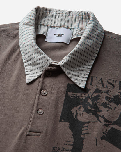 Protocol Index Layered Polo Shirt Taupe T-Shirts Polo PI26FWMT01 TAUPE