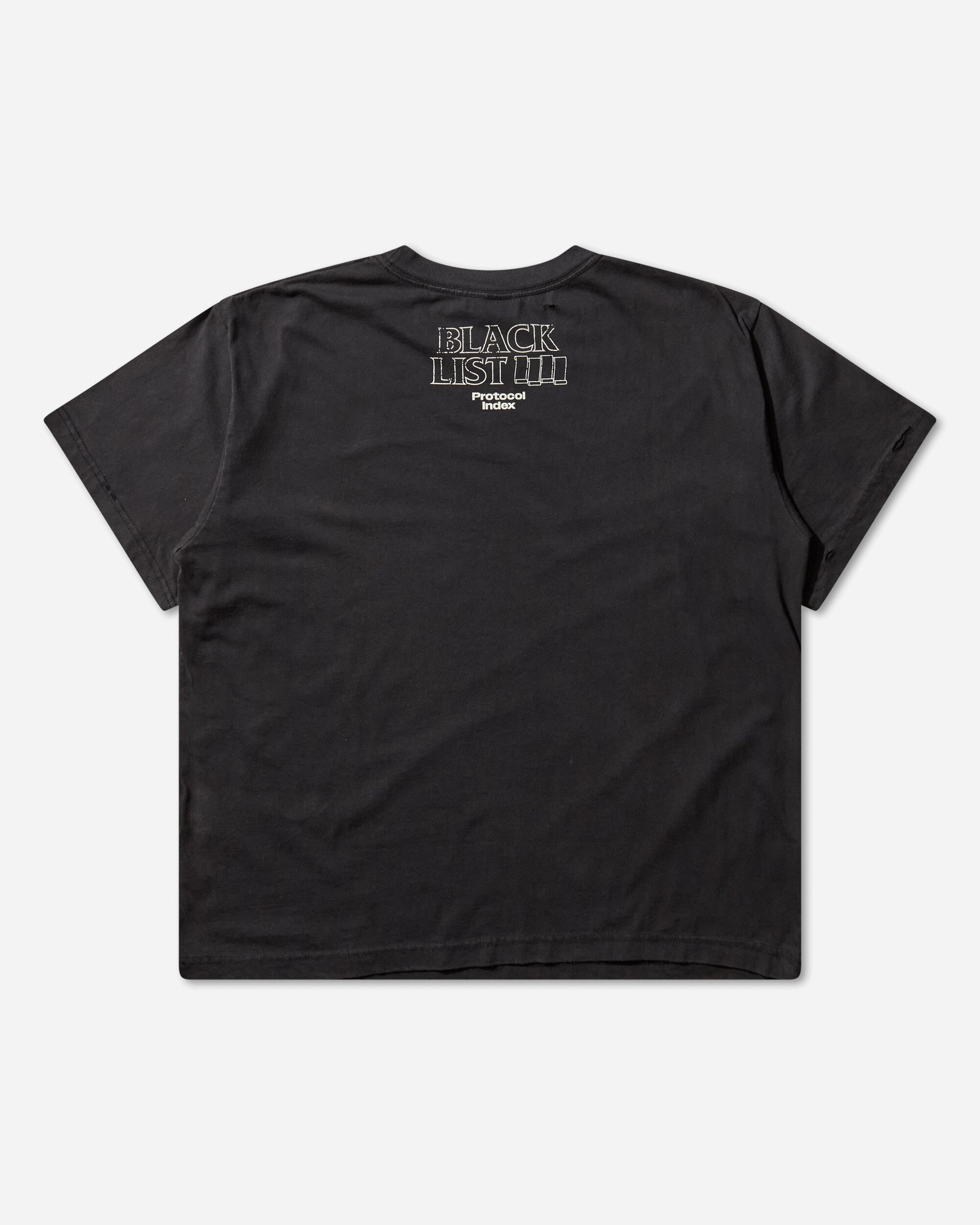 Protocol Index Blacklist Washed T Shirt Black T-Shirts Shortsleeve PI25AWMT04 BLACK