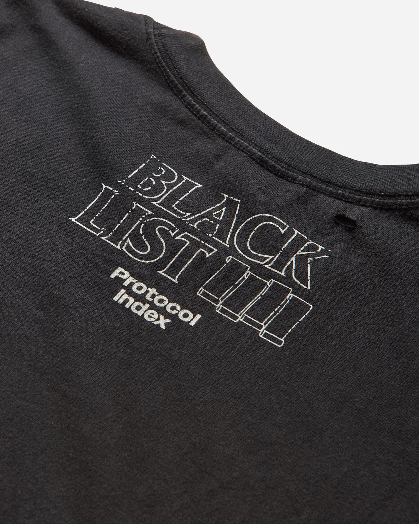 Protocol Index Blacklist Washed T Shirt Black T-Shirts Shortsleeve PI25AWMT04 BLACK
