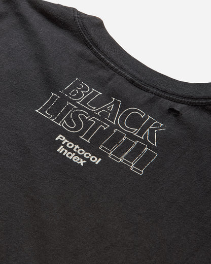 Protocol Index Blacklist Washed T Shirt Black T-Shirts Shortsleeve PI25AWMT04 BLACK